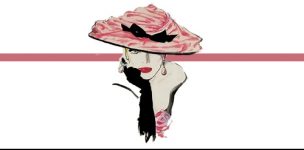 pink hat w.line